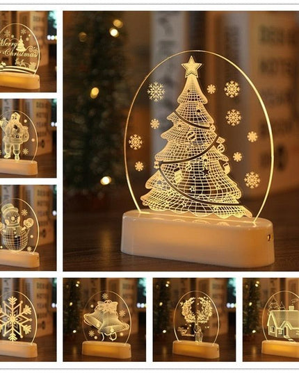 Enchanting 3D Illusion LED Night Light - Illuminate Your Space with Wonder