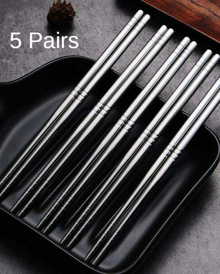 Sophisticated Stainless Steel Chopstick Collection: Enhance Your Dining Experience