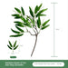 Nature's Elegance: Eucalyptus and Peach Foliage Vase - A Stylish Home Accent