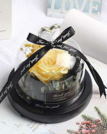 Eternal Elegance Rose Glass Display - A Timeless Tribute to Lasting Affection