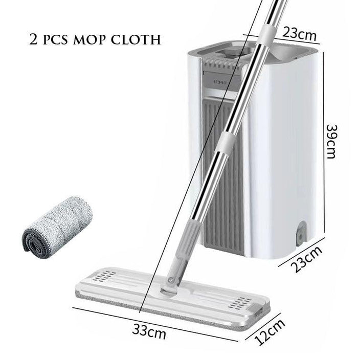 Effortless Cleaning Microfiber Mop Set with Self-Squeeze Technology - Ideal for Household and Window Cleaning