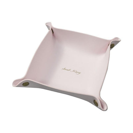 Elegant PU Leather Organizer Caddy: Versatile Storage Solution for Jewelry, Makeup, and Keys