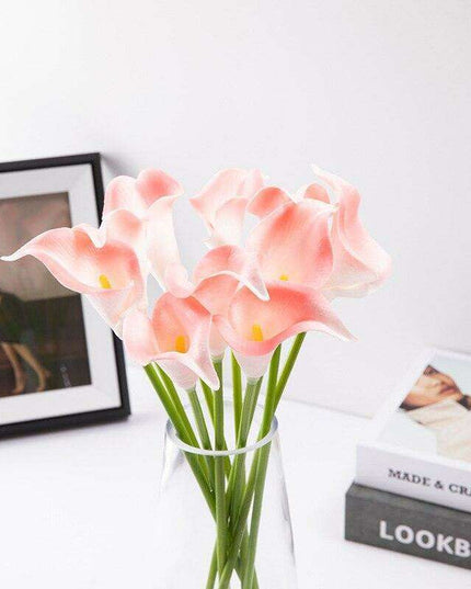 Lifelike Premium PU Calla Lily Artificial Flowers for Sophisticated Home Decor