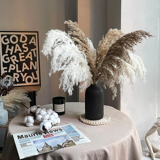 Boho Style Dried Pampas Grass Bouquet for Nordic Home Decor