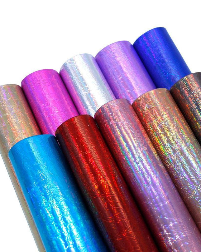 Glistening Creativity: Transform Your Projects with Burst Crack Faux Leather Sheets