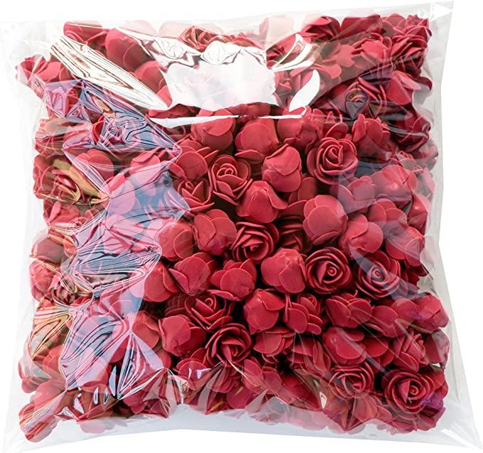 100 Vibrant Mini Foam Roses: Ideal for DIY Floral Decor