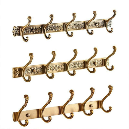 Opulent Botanical Brass Towel Rack for a Chic Bathroom Transformation