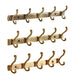 Opulent Botanical Antique Brass Towel Rack