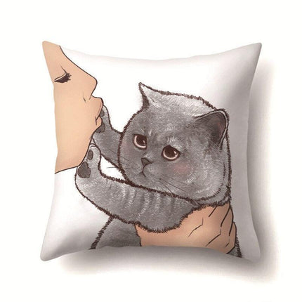 Pawsitively Adorable Cat Lover's Pillowcase