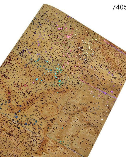 Exquisite Crafting Fabric Set: Synthetic Leather, PVC Vinyl & Cork - 0.7mm Thickness, 30x135cm