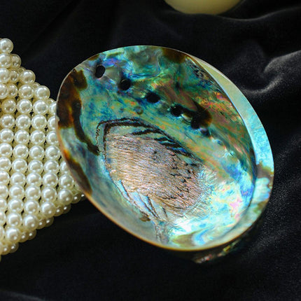 Exquisite Abalone Shell Smudging Kit with Elegant Tripod Stand - 11-13CM