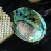 Enchanting Natural Abalone Shell Smudging Kit with Elegant Tripod Stand - 11-13CM