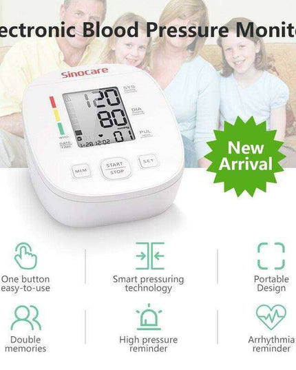 Sleek Smart Pulse Monitor: Modern Arm Tensiometer with Instant Heart Rate Tracking