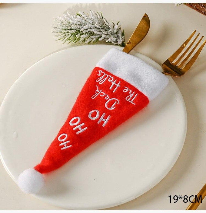 Whimsical Gnome-Themed Christmas Chair Cover - Festive Home Accent