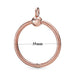 Elegant Customizable 925 Silver O Pendant Necklace for Women - Essential Minimalist Accessory