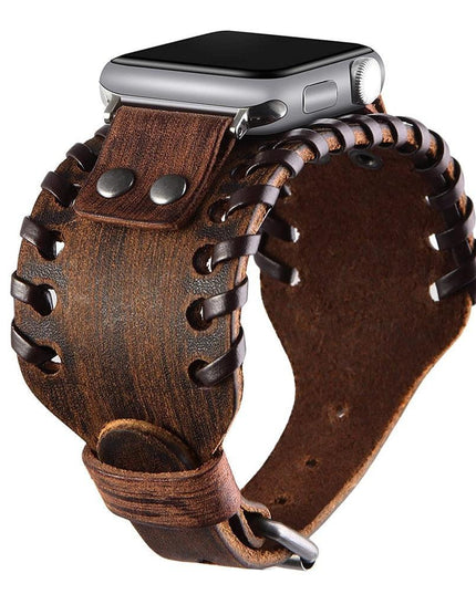 Timeless Calf Leather Apple Watch Band - Classic Vintage Charm
