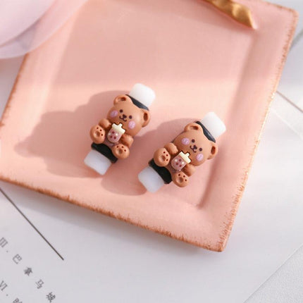 Adorable Milk Coffee Cartoon Cable Protector for Charging & Headphones