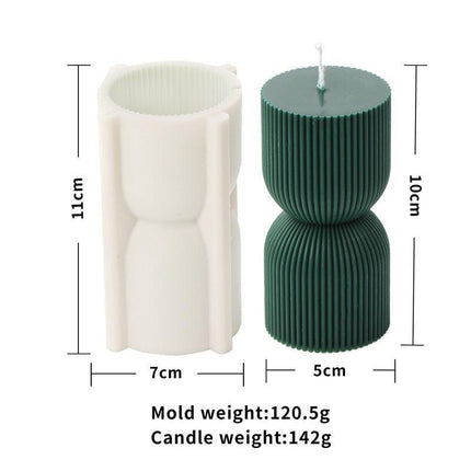 Chic Striped Geometry Silicone Mold for Elegant Crafting