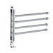 Stainless Steel Bathroom Towel Bar with Swivel Function and Integrated Hook