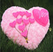 Heart-Shaped Rose Velvet Plush Pillow