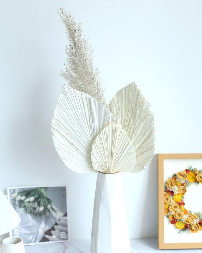 Tropical Oasis Palm Leaf Decorative Hand Fan