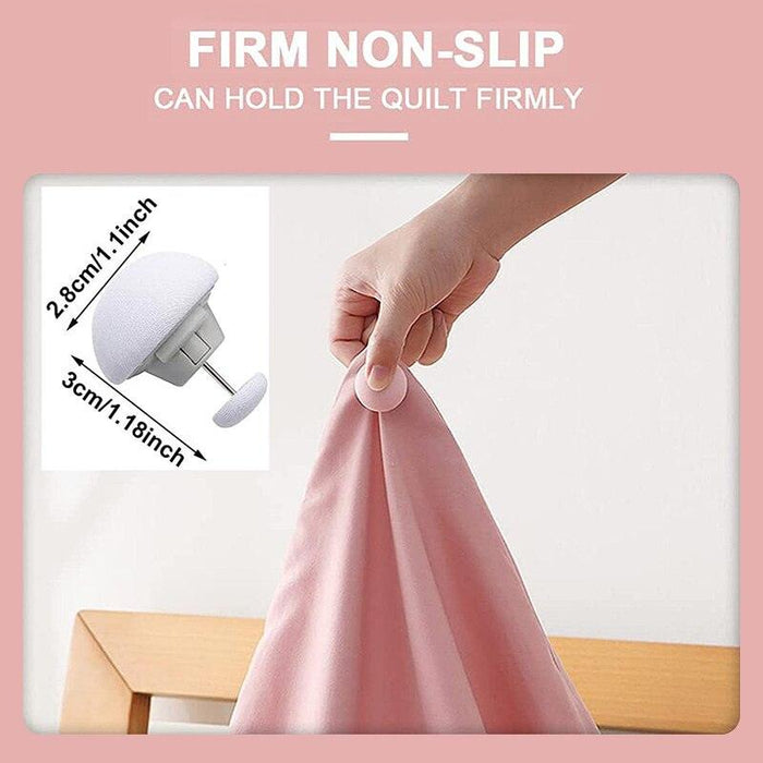Cotton Sheet Fastening Kit for Wrinkle-Free Bedding and Home Organization