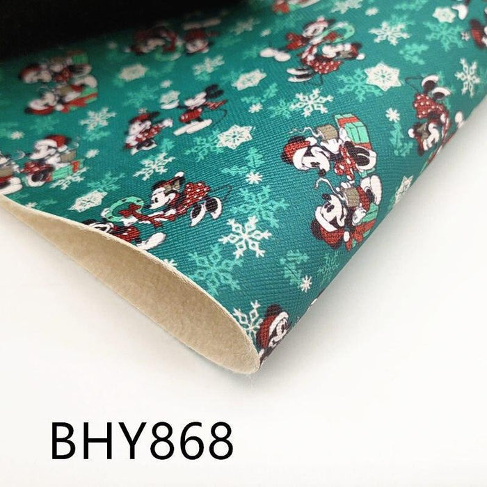 Vibrant Cartoon-Themed Vinyl Fabric for A4 Crafting Projects