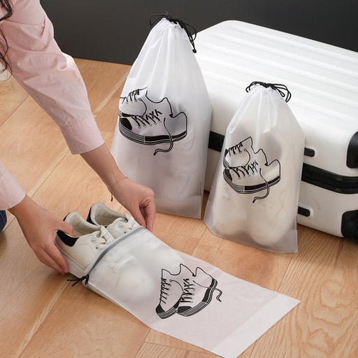 Matte Clear Shoe Storage Bundle - Portable Footwear Organizer Set