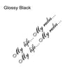 Glossy Black / 80x10.5cm