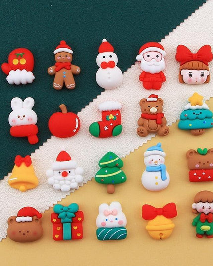 Christmas Joy 3D Resin Cabochon Craft Kit - Bring Festive Cheer to Life