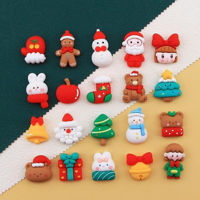 Christmas Joy 3D Resin Cabochon Craft Kit - Bring Festive Cheer to Life