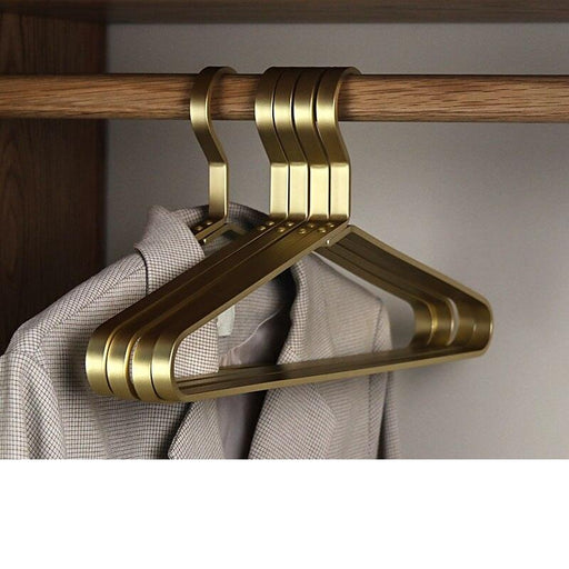 Aluminum Clothes Hanger Storage Solution for Men's Closet