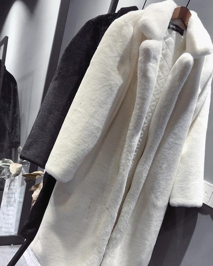 Elegant Faux Rabbit Fur Winter Coat for Ultimate Comfort