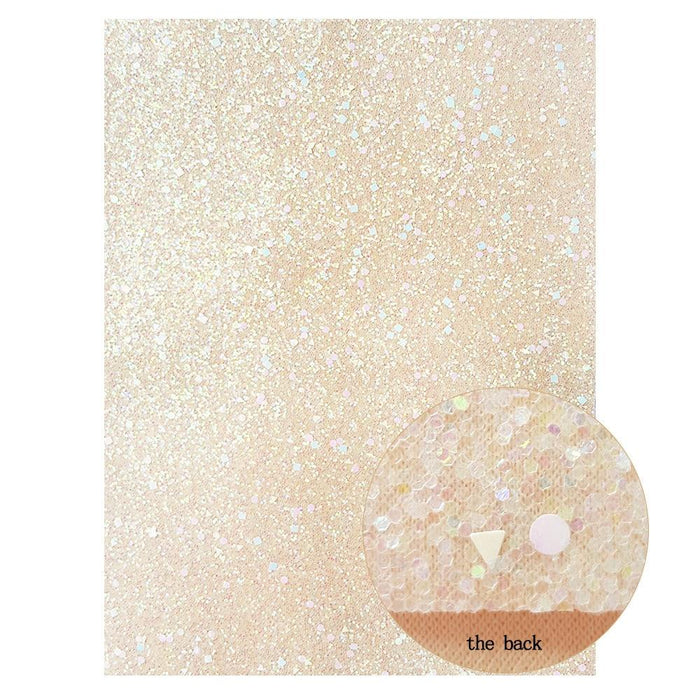 Chunky Glitter Leather Fabric Roll - Crafting Essential for Bags, Shoes, and Hair Accessories