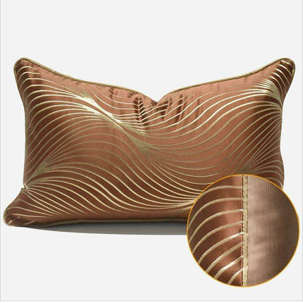 Chic Nordic Caramel Geometric Cushion Covers for an Elegant Home Transformation