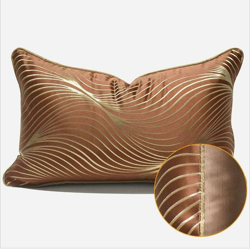 Chic Nordic Caramel Geometric Cushion Covers for an Elegant Home Transformation