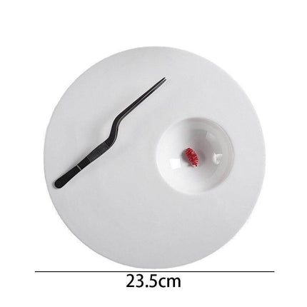 Sophisticated Ceramic Plate Set for an Elevated Steak Dining Experience