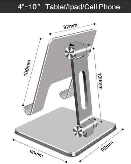 Adjustable Ergonomic Metal Stand for Phones and Tablets - Optimize Your Device Interaction