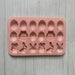 Easter Bunny 18-Cavity Silicone Mold Set for Easter-Themed Baking and Crafting