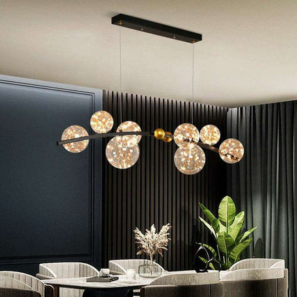 Scandinavian Chic Smart Pendant Light - Customizable Dining Room Lighting Solution..