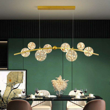 Scandinavian Chic Smart Pendant Light - Customizable Dining Room Lighting Solution..