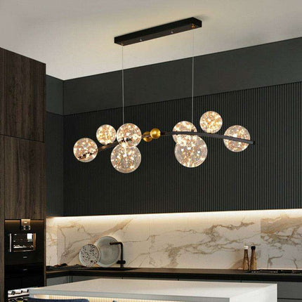 Scandinavian Chic Smart Pendant Light - Customizable Dining Room Lighting Solution..