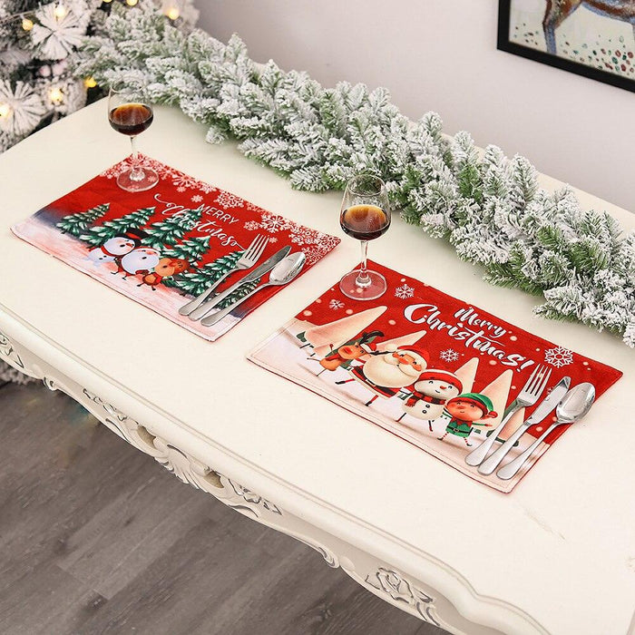 Whimsical Gnome-Themed Christmas Chair Cover - Festive Home Accent