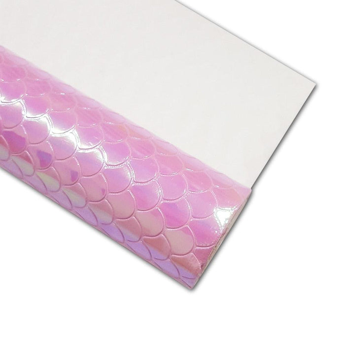 Elevate Your Crafting Creations with Mermaid Faux Leather Fabric Roll