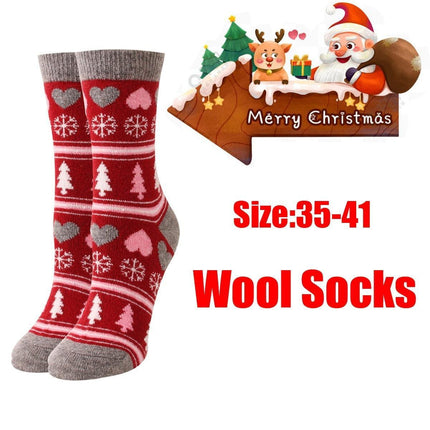 Elegant Cashmere Blend Women's Winter Socks Inspired by Japanese Style