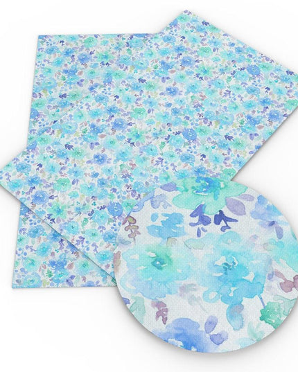 Charming Floral Synthetic Leather Craft Sheets - Essential for Creatives