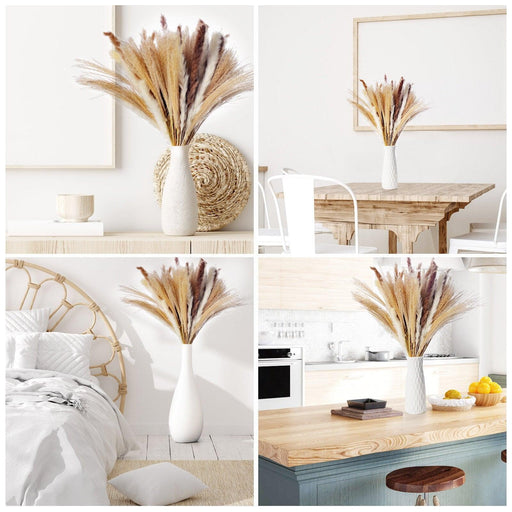 Elegant Reed and Pampas Grass Bouquet - Chic Floral Arrangement for Weddings and Home Decor