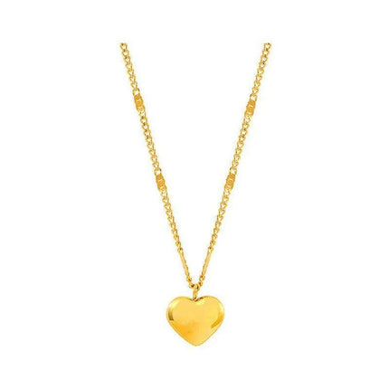 Chic Minimalist Heart Pendant Necklace: Japanese and Korean Inspired Jewelry for Effortless Elegance