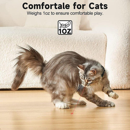 Adjustable Laser Cat Collar with USB Rechargeable Interactive Toy for Endless Fun