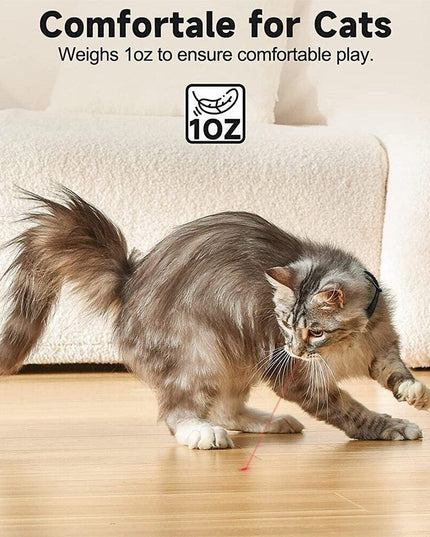 Adjustable Laser Cat Collar with USB Rechargeable Interactive Toy for Endless Fun